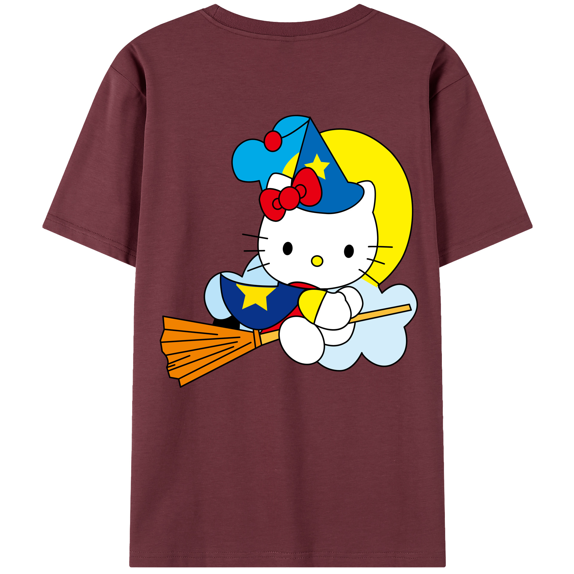 （画像用） Hello Kitty ハローキティ 綿100％半袖Tシャツ（背面プリント）